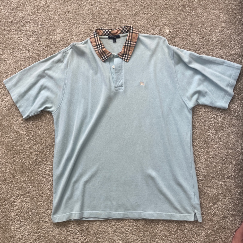 Burberry London mens L polo authentic